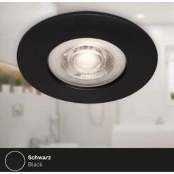 Brilo LED-Einbauleuchte Kulana 4 Stk. Schwarz Matt 4,9 W -Globo Deutschland Verkaufsgeschäft 4002707421566 1675 5