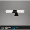 Brilo LED-Spiegelleuchte Klak Schwarz 7 W