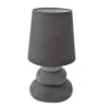 Näve Tischleuchte Stoney Keramik Grau 31 Cm