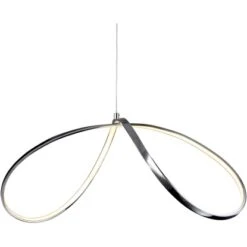 Näve LED-Pendelleuchte Loop Line Chrom 72 X 32 Cm