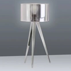 Näve Tischleuchte 3-Bein Tripod Chrom 61,5 Cm 7 Näve Tischleuchte 3-Bein Tripod Chrom 61,5 Cm -Globo Deutschland Verkaufsgeschäft 4003222863831 3065 CU 02