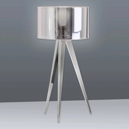 Näve Tischleuchte 3-Bein Tripod Chrom 61,5 Cm 3 Näve Tischleuchte 3-Bein Tripod Chrom 61,5 Cm – Bild 3