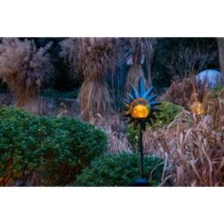 Näve LED-Solar-Erdspieß Sonne Kupfer 93,5 Cm -Globo Deutschland Verkaufsgeschäft 4003222875230 3065 AB 4