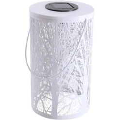 Näve LED-Deko-Solarleuchte Weiß 20 Cm