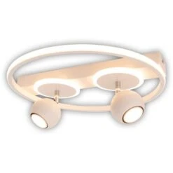 Näve Spot LED-Deckenleuchte Ronda 2-flammig 40 Cm -Globo Deutschland Verkaufsgeschäft 4003222883495 3065 CU 02