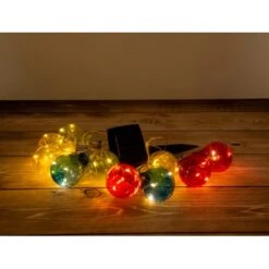 Näve LED-Lichterkette Solar Außen IP44 Bunt 3,6 M -Globo Deutschland Verkaufsgeschäft 4003222884263 3065 CU 11