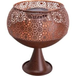 Näve LED-Deko-Solarleuchte Mit Standfuß 25 Cm Mit Flammeneffekt