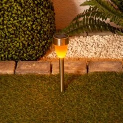 Näve LED-Solar-Außenleuchte Mit Erdspieß Warmweiß M. Flackereffekt 6er-Set 10 Näve LED-Solar-Außenleuchte Mit Erdspieß Warmweiß M. Flackereffekt 6er-Set -Globo Deutschland Verkaufsgeschäft 4003222884584 3065 AB 3