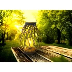 Näve LED-Deko-Solarleuchte 31 Cm Grün Gold Mit Aufhängemöglichkeit -Globo Deutschland Verkaufsgeschäft 4003222884591 3065 AB 3