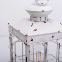 Näve LED-Deko-Solarleuchte Laterne 31,5 Cm Antik Weiß Mit Aufhängemöglichkeit -Globo Deutschland Verkaufsgeschäft 4003222884614 3065 CU 8