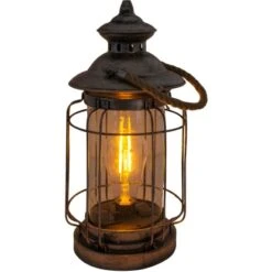 Näve LED-Deko-Solarleuchte Laterne 35 Cm Kupfer Mit Aufhängemöglichkeit -Globo Deutschland Verkaufsgeschäft 4003222884621 3065 CU 3