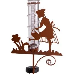 Näve LED-Solar-Erdspieß Regenwassermesser Braun 95 Cm -Globo Deutschland Verkaufsgeschäft 4003222884683 3065 CU 5