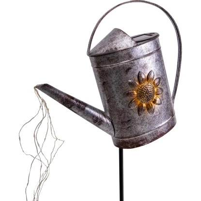 Näve LED-Solar-Erdspieß Gießkanne 110 Cm Verzinkt 6 Näve LED-Solar-Erdspieß Gießkanne 110 Cm Verzinkt – Bild 6