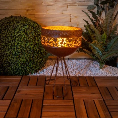 Näve LED-Deko-Solarleuchte Mit Standfuß 34,5 Cm Mit Flammeneffekt 2 Näve LED-Deko-Solarleuchte Mit Standfuß 34,5 Cm Mit Flammeneffekt – Bild 2