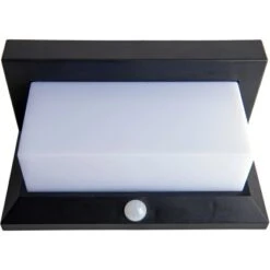 Näve LED-Solar-Außenwandleuchte Mit Bewegungsmelder Schwarz 12 Cm -Globo Deutschland Verkaufsgeschäft 4003222884744 3065 CU 6