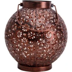 Näve LED-Deko-Solarleuchte Bronze 2er-Set 18 Cm -Globo Deutschland Verkaufsgeschäft 4003222884768 3065 CU 5