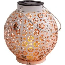 Näve LED-Deko-Solarleuchte Weiß 18 Cm 2er-Set -Globo Deutschland Verkaufsgeschäft 4003222884799 3065 CU 4