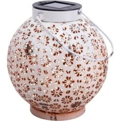 Näve LED-Deko-Solarleuchte Weiß 18 Cm 2er-Set