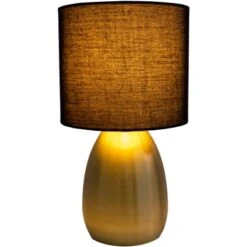 Näve Tischleuchte Aurum Gold-Schwarz 33 Cm -Globo Deutschland Verkaufsgeschäft 4003222885482 3065 CU 02