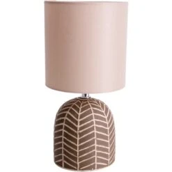 Näve Tischleuchte Folio Keramik Braun Ca. 27,5 Cm -Globo Deutschland Verkaufsgeschäft 4003222885512 3065 CU 03