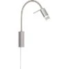 Fischer & Honsel LED-Wandspot Flex River Nickelfarben Hell 40 Cm