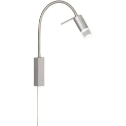 Fischer & Honsel LED-Wandspot Flex River Nickelfarben Hell 40 Cm