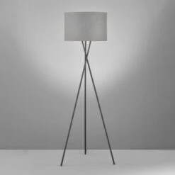 Fischer & Honsel Stehleuchte Wotan 3-flammig Schwarz/Grau -Globo Deutschland Verkaufsgeschäft 4003694403887 1546 A 10