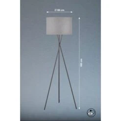 Fischer & Honsel Stehleuchte Wotan 3-flammig Schwarz/Grau -Globo Deutschland Verkaufsgeschäft 4003694403887 1546 VM 09