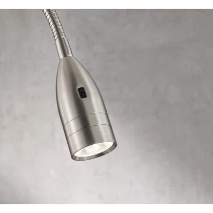 Fischer & Honsel LED-Klemmleuchte Sten Nickelfarben 40-80 Cm 2 Fischer & Honsel LED-Klemmleuchte Sten Nickelfarben 40-80 Cm – Bild 2