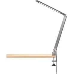 Fischer & Honsel LED-Klemmleuchte Geri Grau/Weiß 38 Cm