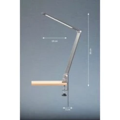 Fischer & Honsel LED-Klemmleuchte Geri Grau/Weiß 38 Cm 6 Fischer & Honsel LED-Klemmleuchte Geri Grau/Weiß 38 Cm -Globo Deutschland Verkaufsgeschäft 4003694504287 1546 VM 09