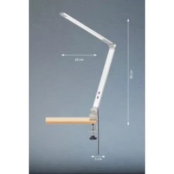 Fischer & Honsel LED-Klemmleuchte Geri Aluminiumfarben/Weiß 38 Cm -Globo Deutschland Verkaufsgeschäft 4003694504553 1546 VM 09
