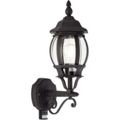 Brilliant Außenwandleuchte Istria Stehend Mit Bewegungsmelder Schwarz -Globo Deutschland Verkaufsgeschäft 4004353126734 4731 S 01