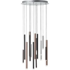 Brilliant Pendelleuchte Cembalo 16-flammig Aluminium Und Schwarz Und Braun 24 Brilliant Pendelleuchte Cembalo 16-flammig Aluminium Und Schwarz Und Braun -Globo Deutschland Verkaufsgeschäft 4004353329647 4731 CU 08