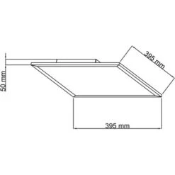 Brilliant LED-Deckenaufbau-Paneel Buffi Eckig 40 Cm X 40 Cm Weiß Und Kaltweiß -Globo Deutschland Verkaufsgeschäft 4004353330506 4731 CU 05