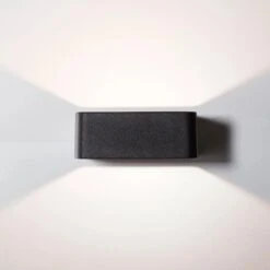 Brilliant LED-Außenwandleuchte Golda 15 Cm X 12 Cm Schwarz -Globo Deutschland Verkaufsgeschäft 4004353349256 4731 CU 05