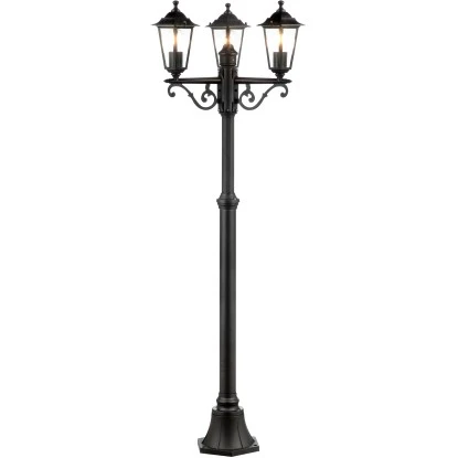 Brilliant Außenstandleuchte Carleen 3-flammig Schwarz 1 Brilliant Außenstandleuchte Carleen 3-flammig Schwarz