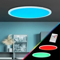 Brilliant LED-Deckenaufbau-Paneel Abie Ø 60 Cm Weiß -Globo Deutschland Verkaufsgeschäft 4004353363399 4731 AB 20