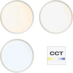 Brilliant LED-Deckenaufbau-Paneel Abie Ø 60 Cm Weiß -Globo Deutschland Verkaufsgeschäft 4004353363399 4731 CU 05