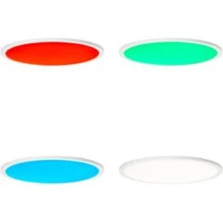 Brilliant LED-Deckenaufbau-Paneel Abie Ø 60 Cm Weiß -Globo Deutschland Verkaufsgeschäft 4004353363399 4731 CU 06