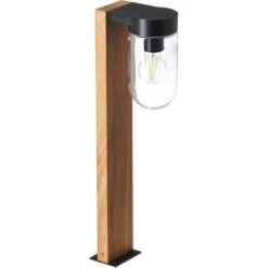 Brilliant Außensockelleuchte Cabar Holz Dunkel Und Schwarz 55 Cm -Globo Deutschland Verkaufsgeschäft 4004353367267 4731 CU 02