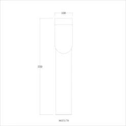 Brilliant Außensockelleuchte Cabar Holz Dunkel Und Schwarz 55 Cm -Globo Deutschland Verkaufsgeschäft 4004353367267 4731 VM 18