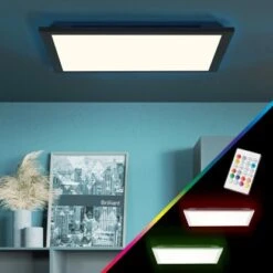 Brilliant LED-Deckenaufbau-Paneel Allie 40 Cm X 40 Cm Sand Schwarz -Globo Deutschland Verkaufsgeschäft 4004353388644 4731 AB 20