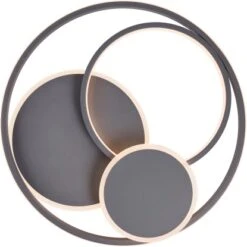 Brilliant LED-Deckenleuchte Runda Ø 50 Cm Dunkelgrau Matt -Globo Deutschland Verkaufsgeschäft 4004353390487 4731 S 09