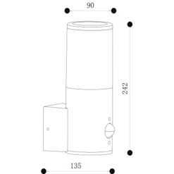 Brilliant Außenwandleuchte Sergioro Mit Bewegungsmelder Anthrazit -Globo Deutschland Verkaufsgeschäft 4004353405679 4731 VM 18