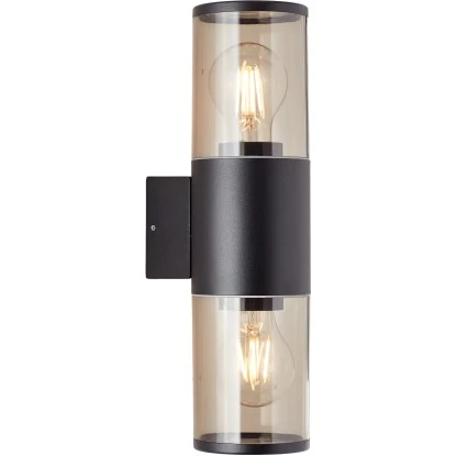 Brilliant Außenwandleuchte Sergioro 2-flammig Anthrazit 2 Brilliant Außenwandleuchte Sergioro 2-flammig Anthrazit – Bild 2