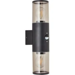 Brilliant Außenwandleuchte Sergioro 2-flammig Mit Bewegungsmelder Anthrazit -Globo Deutschland Verkaufsgeschäft 4004353405693 4731 CU 02