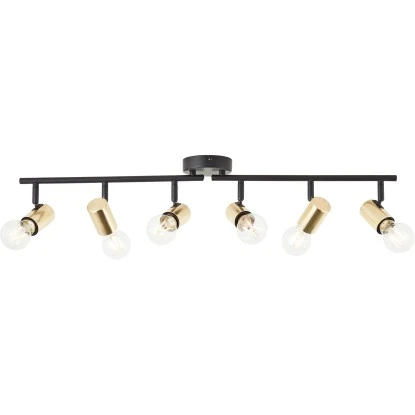 Brilliant Spotbalken Kerry 6-flammig Schwarz Und Messing 7 Brilliant Spotbalken Kerry 6-flammig Schwarz Und Messing – Bild 7