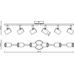 Brilliant Spotbalken Kerry 6-flammig Schwarz Und Messing 17 Brilliant Spotbalken Kerry 6-flammig Schwarz Und Messing -Globo Deutschland Verkaufsgeschäft 4004353409059 4731 CU 07