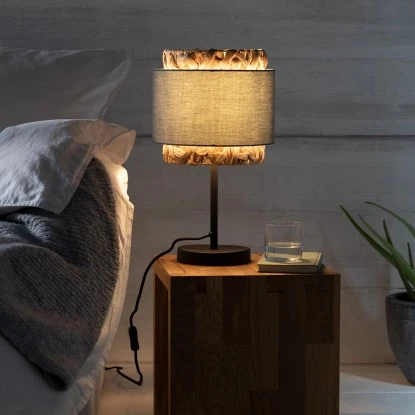 Brilliant Tischleuchte Waterlilly 45 Cm Grau Und Beige 1 Brilliant Tischleuchte Waterlilly 45 Cm Grau Und Beige